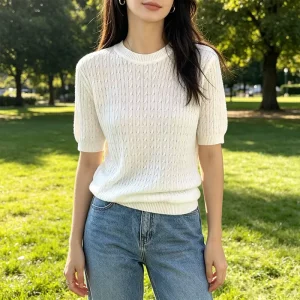 OEM Women’s Short Sleeve T-shirt Casual