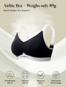OEM Zero Feel Soft Lightly Lined Deep V Bonded Bra Custom Wireless Support Breath Seamless Lingerie Brushed Straps Women’s Bra