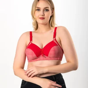 OEM&ODM Ladies Wire Free Bra Basic Thin Breathable Comfortable Wireless Bra Plus Size C Cup Women’s Bra Plus Size