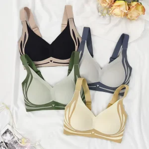 One Piece Delivery Sponge Gather Bra Adjustable Women’s Seamless Lingerie High Elasticity Breathable Underwear