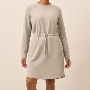 Organic Sweatshirt Dress for Women Long Sleeve Women’s Sport Terry Skirt Pure Cotton Womens Skirts Eco Friendly Ladies Dress