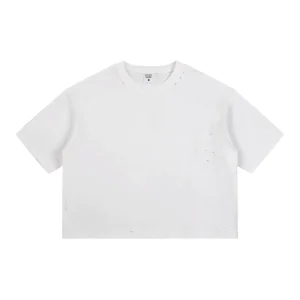 Oversized Acid Washed Vintage Mens T Shirts 300GSM 100% Cotton Women’s T-Shirts Loose Fit Cropped Custom Available