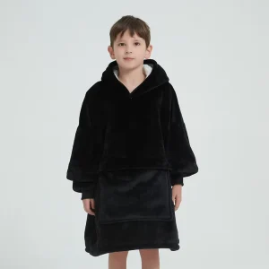 Oversized Sherpa Hoodie Oversized Sweatshirt Sherpa Fleece Blanket, Wearable Blanket Hoodie For Adults & Teens