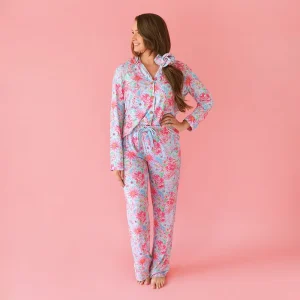 Pajamas Bamboo Home Clothes Women’s Casual Floral Printed Full Sleeved Pajamas Sleepwear