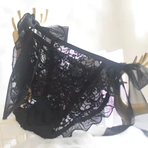Panties Women Silk Lingerie G string Lace Underwear Sheer Cute Panties