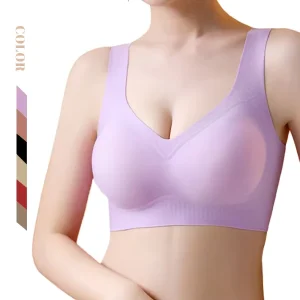 Pengsheng Big Cup Plus Size Bra Wireless Seamless Bonded Comfortable Ladies 3D Jelly Bra 5XL Sport Bra