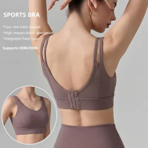 Pilates Sports Bra High intensity Plus Size Sports Vest Women Back Buckle with Outdoor Running Gym Yoga Top Intimates Summer