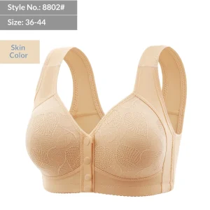 Plus Size Bra Women’s Front Closure Floral Lace Breathable Wire Free Cozy One Piece Seamless Breastfeeding Support