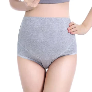 Plus Size Breathable Women’s Adjustable Belly Support Briefs Cotton High Waist Pregnant Maternity Panties Underwear