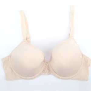 Plus Size Everyday Push Up Breathable Knitted Wire Free Soft Molded Cup Eco Friendly Seamless Anti Bacterial Full Cup Quick Bra