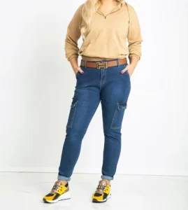 Plus Size High Waisted Skinny Jeans For Women Women’s Tight High Waisted Jeans With Zipper Decoration OEM
