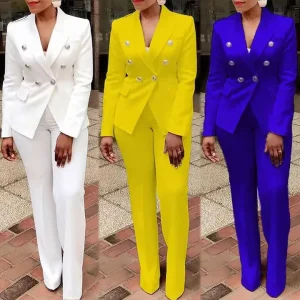 Plus Size New Fashion Business Women’s Suit Two-piece Set Professional Pants Set Women’s Suit Jacket Set Professional Wear