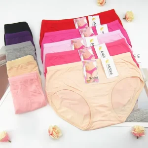 Plus Size Panties Women Solid Color Ladies Panties Underwear Women’s Panties Comfortable and Breathable Underwear Women