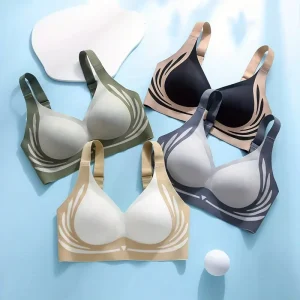 Plus Size Seamless Bras for Women High Support Wireless Comfort Stylish Contrast Trim Women’s Intimates