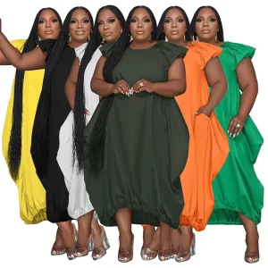 Plus Size Women’s Clothing Large Size Casual Long Women Dress