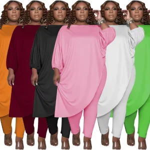Plus Size Women’s Fashion Suits Plus Size Women’s Clothing 100kg Sets Plus Size Two Piece Outfits for Plus Size Women