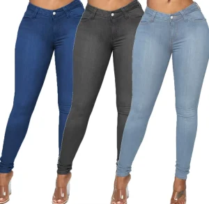 Plus Size Women’s Jeans Denim Pants Trousers Ladies Skinny Mom Jeans Femme Custom Denim Jeans Pantalon for Women