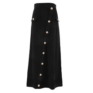 Plus Size Women’s Knitted A-Line Skirt, Spring and Autumn Dress
