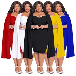 Plus-size Women’s Clothing Autumn Winter New Fashionable Elegant Body-hugging Dress