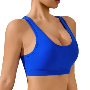 Popular Design Women’s Beautiful Back Sports Bra Breathable Cross Strap Solid Push Up For Yoga Workout