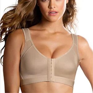 Post Surgery Bra Women’s Wireless Sports Bra Padded Medium Support Yoga Exercise Athletic Bra