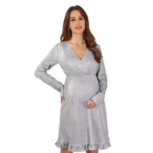 Pregnancy Cozy Custom Nursing Clothes Wear Women Maternity Dress