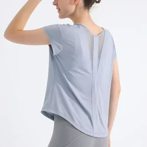 Premium Women’s Round Neck Sports T Shirt Polyester Bank Inspired Athletic Top with Breathable Fabric