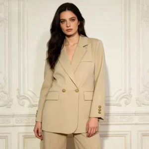 Professional Women’s Elegant Senior Work Wear Suit Set for Commuting and Formal Occasions Blazer