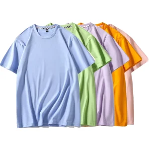 Pure Color 100 Cotton T Shirt Casual Short Sleeve Women T-shirts Custom OEM Logo Design Tee Shirts