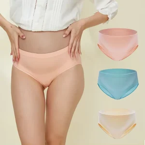 Recycled Polyamide Middle Waist Soft Wear Women’s Underwear Women Maternity Panties