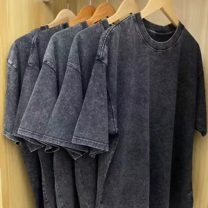 Relaxed Fit High Quality Tshirt Body Fit Vintage T shirt Plain Acid Washed T Shirt