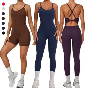 Rompers Women Jumpsuit Tights Jumpsuit Women’s Summer Romper Sleeveless Jumpsuit Jumpsuit Gym