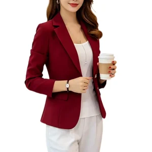 S-2XL Women’s Blazers Winter Fashion Plus Size Jackets Female Long Sleeve Manteau