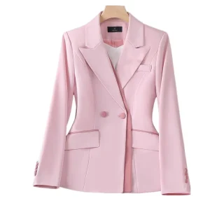 S-4XL Korean Version Women’s Long Sleeved Professional Suit Formal Suit Interview Sales Work Suit Jacket blazer