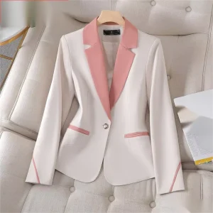 S 4XL Professional Small Suit Women’s Long Sleeved Formal Coat Work Clothes Top Blazer