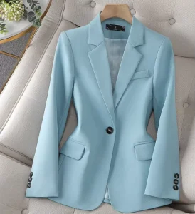 S-4XL Women’s Casual Small Coat Commuter Temperament Fashion Blazer Woven Style Suit Top
