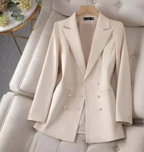 S 4XL Women’s Long Sleeved Professional Small Suit Formal Dress Women’s Coat Work Suit