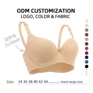 SCALEN ODM Full Support Factory Plus Size Full Coverage Underwire Bra for Everyday Wear T Shirt Back Fat Smoothing Bra