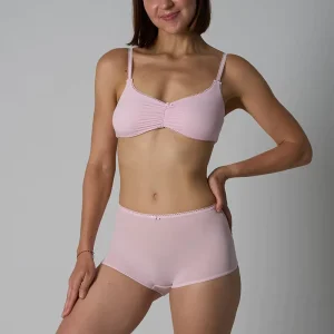 SK1319&SK1320 Women’s Wireless Full Cup Bra and Panties Breathable Absorption Underwear Panties Set