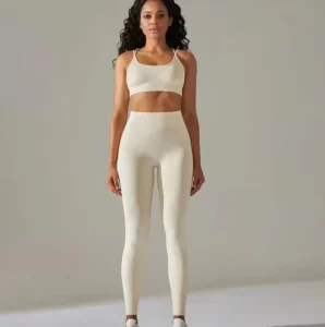 SM2536 Sports Bra High Waist Tummy Control Butt lifting Leggings Fitness Base Layer Yoga Set
