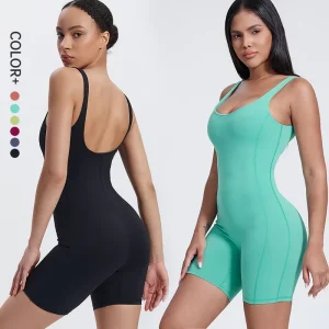 Sculpt Cloud Women’s Yoga Rompers Sexy One Piece Tummy Control Padded Sports Short Jumpsuits