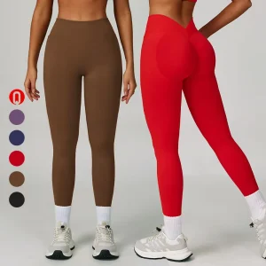 Seamless Butt Lifting Breathable Gym Fitness Workout Jogging Outdoor Sports Wear Women Yoga Leggings Pants
