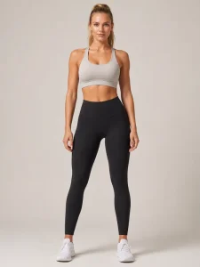 Seamless High Waisted Leggings 230gsm Naked Feel Nylon Spandex Athletic Yoga Pants with Tummy Control for Gym Exercise Workout