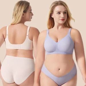 Seamless Plus Size Lady Bras Adjustable Straps Skin-Friendly Comfortable Women’s Everyday Cloud-Soft Bra