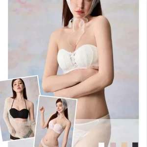 Sexual Beauty Back Strapless Underwear Non slip Small Chest Push up Large Invisible Tube wrap Women’s Wedding Bra