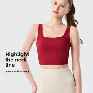 Sexy Backless Crisscross Strap Breathable High Support Yoga Active Sports Bra Solid Pattern Heat-Transfer Printed Slim-fit XS