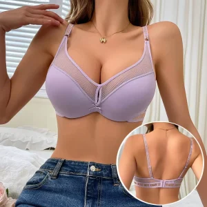 Sexy Design Custom Factory Female Elastic Underwear Lady Comfortable Women’s Breathable Sexy Bra