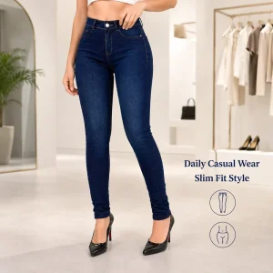 Sexy High Waist Skinny Plus Size Women’s Jeans Mujeres Ladies Slim Fit Denim Pants Jeans