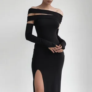 Sexy Hollow Bra With Multiple Wearing Methods Tie up Dress