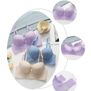 Sexy Lightweight Nylon Knitted Women’s Intimate Underwear Adjustable Straps Steel Rims High Support Breathable Solid Printed